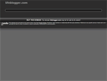 Tablet Screenshot of lifeblogger.com